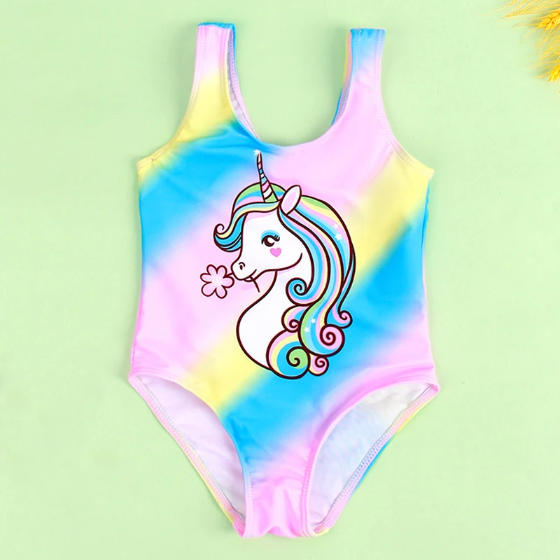 

1-6 Years Children One Piece Suits for Girls Baby Swimming Bathing Suits Kids Cartoon Animal Swimwear Infant Toddler Bodysuit