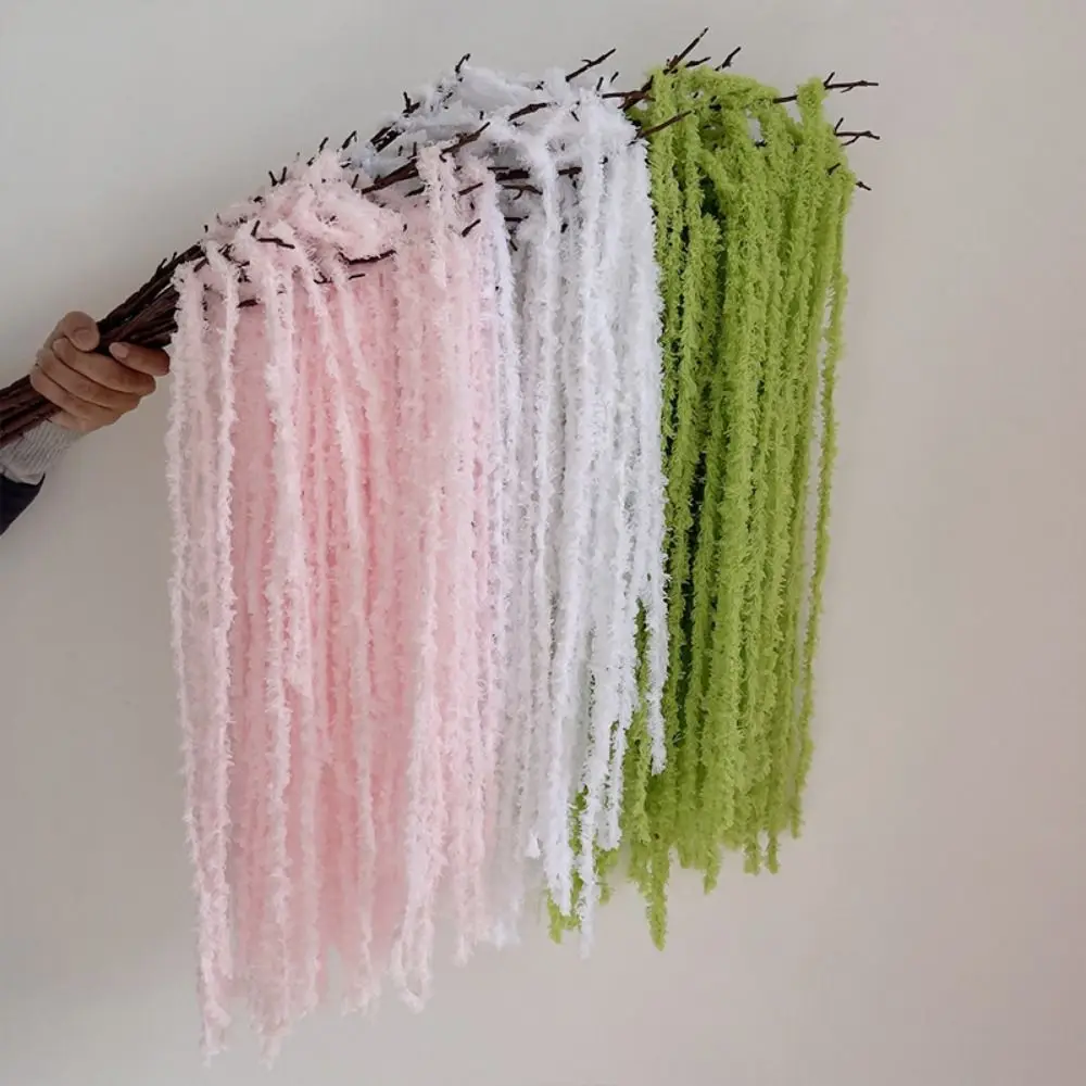Mehrfarbiger Amaranthus, künstliche hängende Pflanzen, Garnornament, hängende lange Quaste, Blumenzubehör, Foto-Requisiten – Detail 8