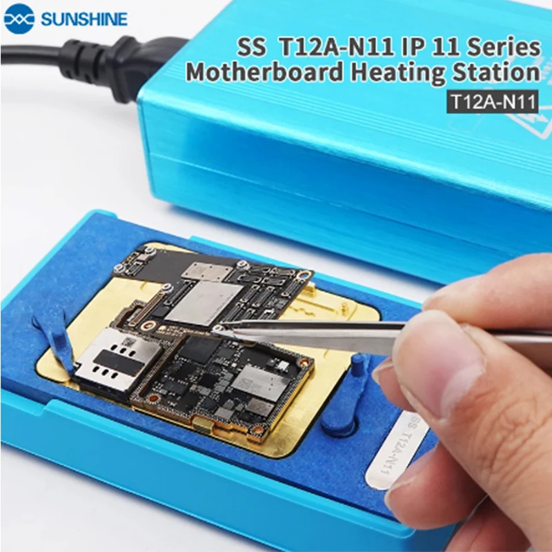 

SUNSHINE SS-T12A Motherboard Preheating Layered Repair Heating System For iPhone X XS Max 11 12 13 Pro Disassembly Platform