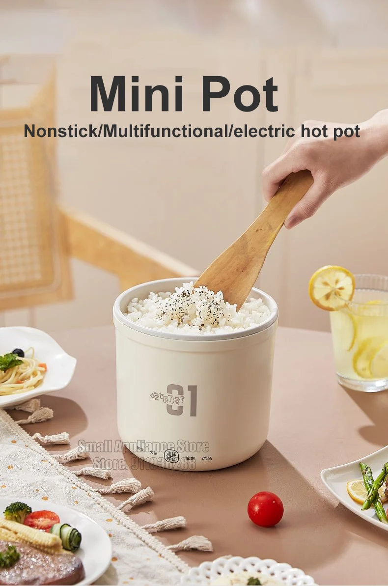 Description Picture 2 of itemElectric Hot Pot Cooker Multicooker Hotpot Stew Heating Eggs Soup Pan Noodles Steamer Rice Cookers Cooking Pot