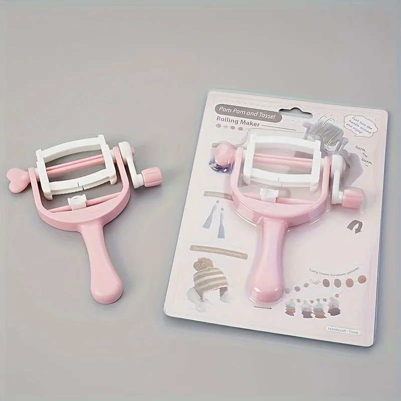 폼 메이커, 휴대용 프린지 도구, DIY 원사 볼 와인더, 핸드 크랭크가 포함된 미니 태슬 공예 키트