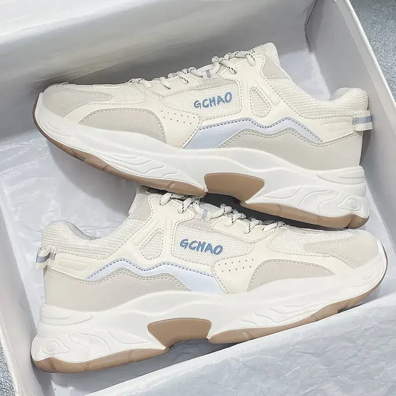 

Men's shoes autumn new breathable mesh shoes men's trend versatile thick soled sports shoes casual runnin sneakers