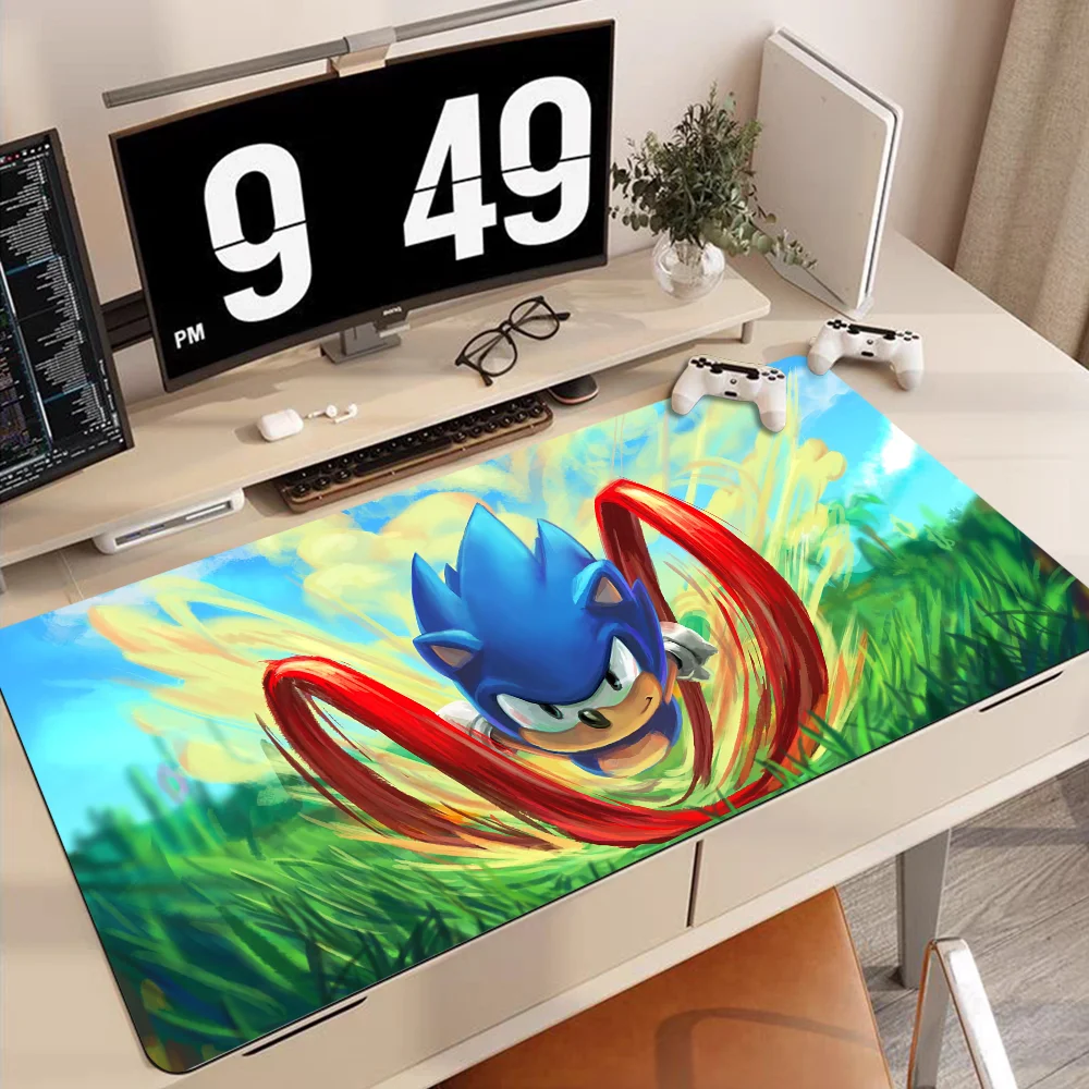 thumbnail image 1 of Alfombrilla de ratón S-Sonic The H-Hedgehog de 90 x 40 cm, alfombrilla grande para teclado, alfombrilla de mesa para estudiantes, alfombrilla de ratón para juegos de escritorio, alfombrilla de ratón p, 1 of 5