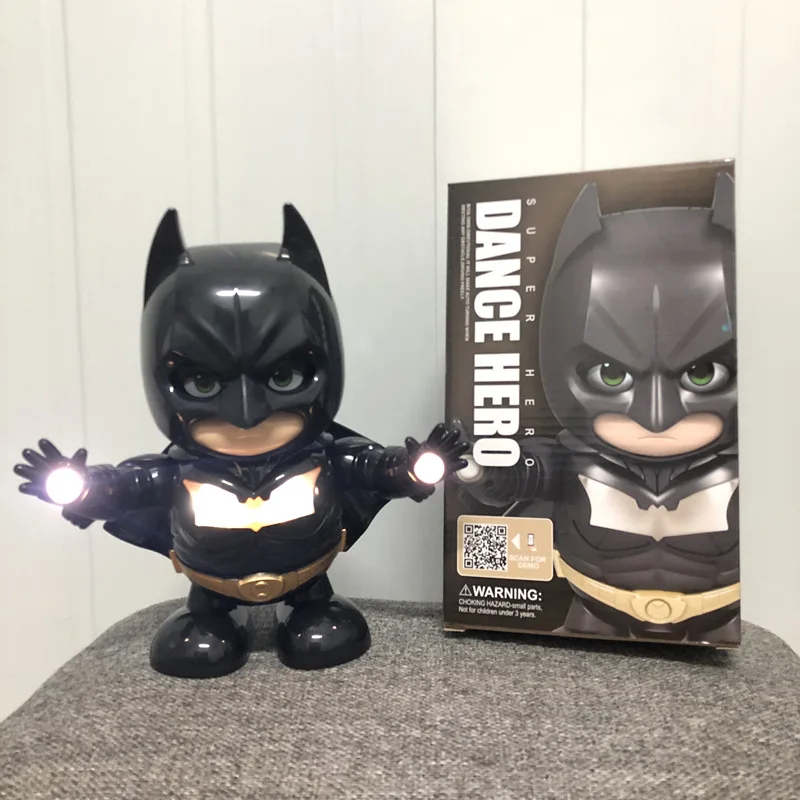 thumbnail image 1 of Figuras de acción de baile de Marvel, Robot de Spiderman, modelo de superhéroes de Los Vengadores, muñeco de juguete para niños, regalo de Navidad（Batman，with box, 1 of 5