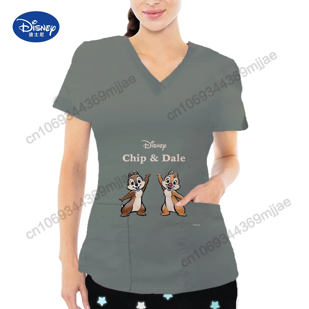 

Nurse Uniform Women's T-shirts 2023 Women Clothing 2023 New Arrivals Disney Tops Y2k Style Pocket Cute Clothes Yk2 Y 2k Top Kpop