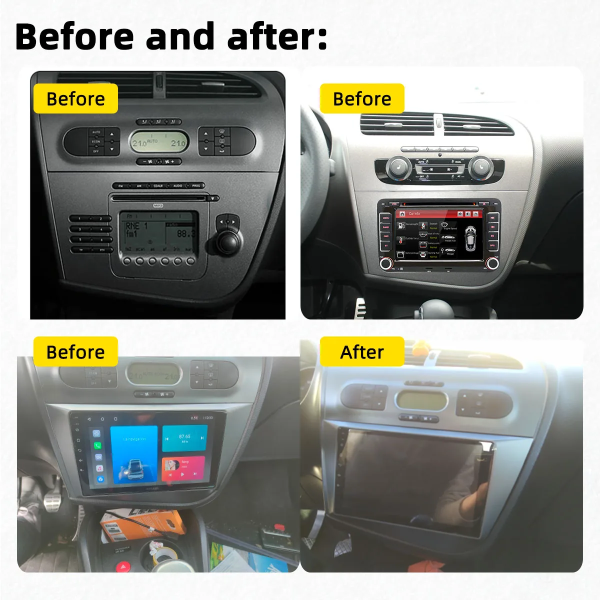 RADIO PANTALLA 2 DIN PARA SEAT LEON MK2