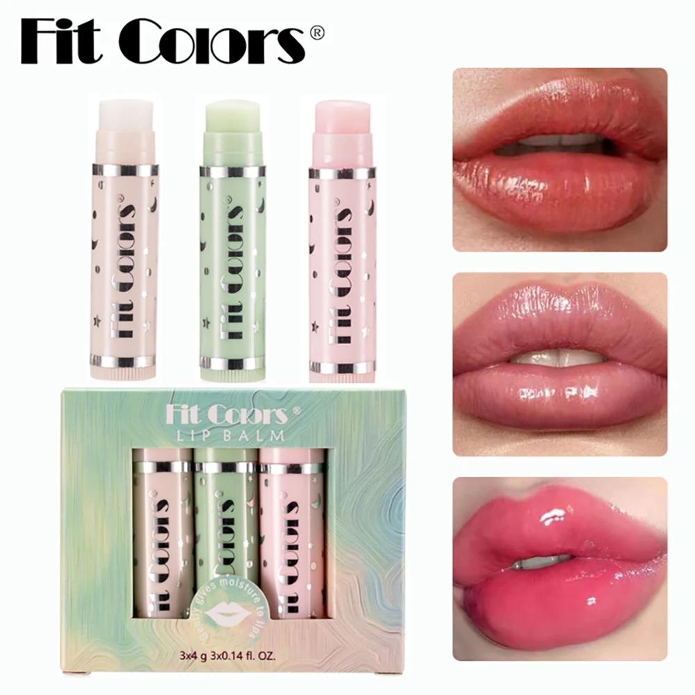 3pc/set Volumising Lips Plumper Lip Balm Color Changing Lipstick