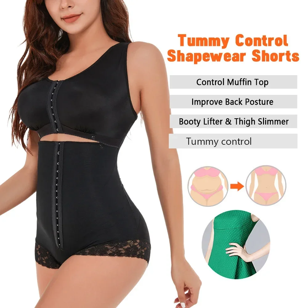 Bodysuit Shapewear Women Colombian Girdle for Women Waist Trainer Body Shaper Tummy Control Bodysuit with Lace