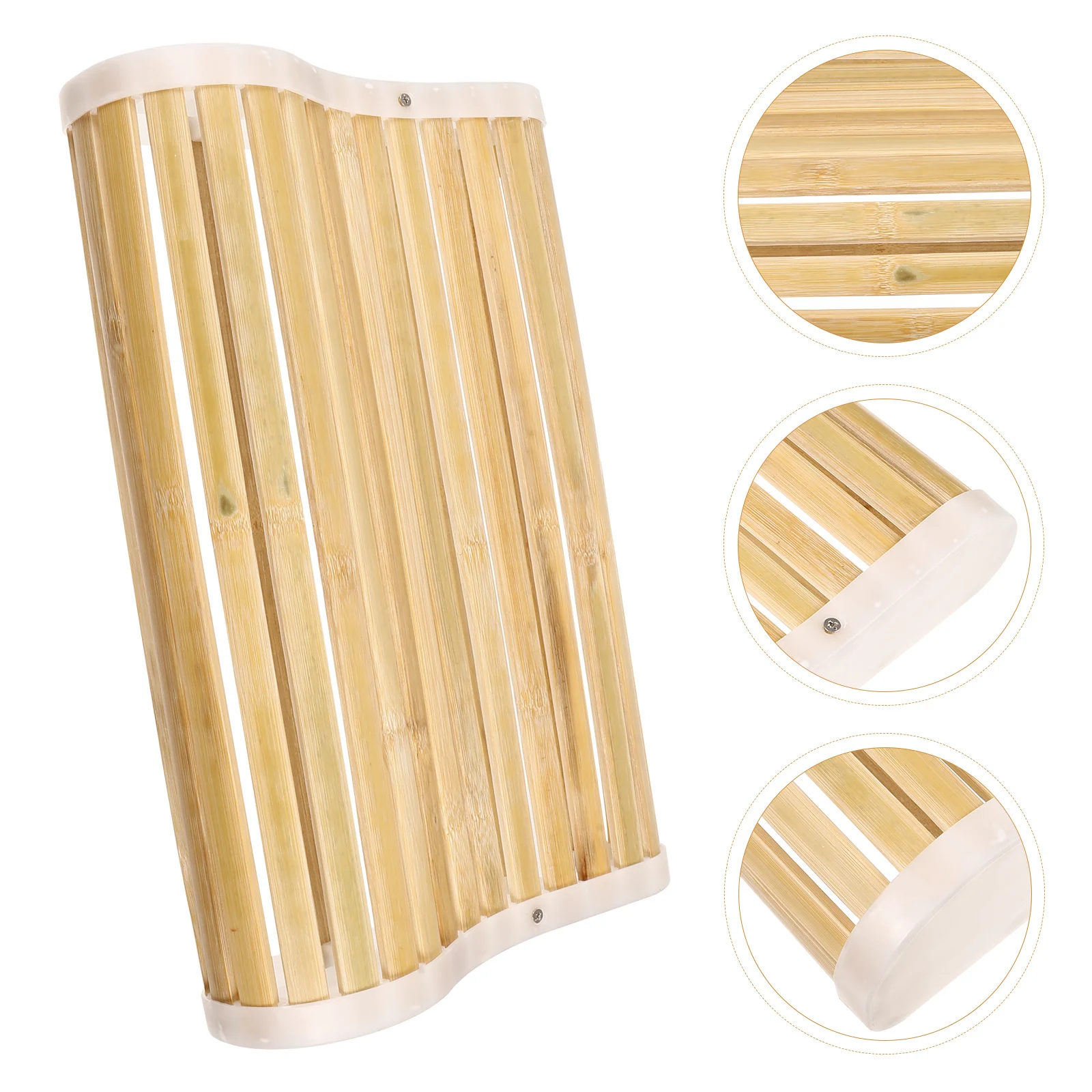 Bamboo Pillow Bed Pillows Bathtub Neck Sweat Steam Cushion Elder Rest Breathable Cooling 2