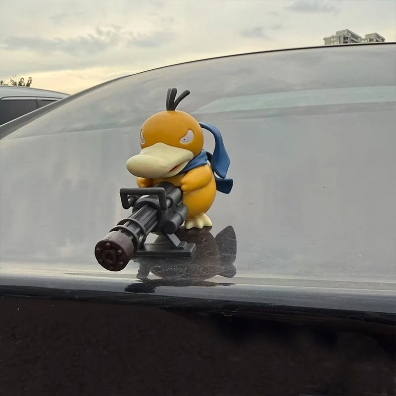 בובות דקורטיביות לרכב קישוט לרכב חשמלי וו אחיזה ברווז צעצוע חיצוני לגג הרכב קישוט זנב אחורי