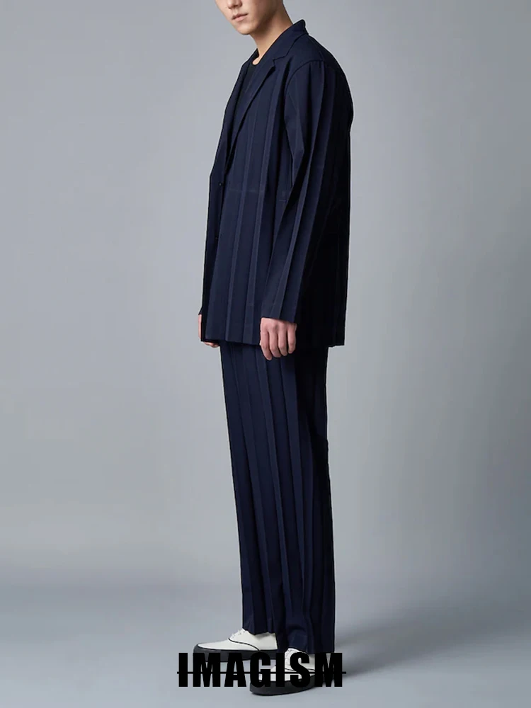 Miyake Fold Autumn And Winter New Niche Design Casual Loose Thin Origami Suit Jacket 6