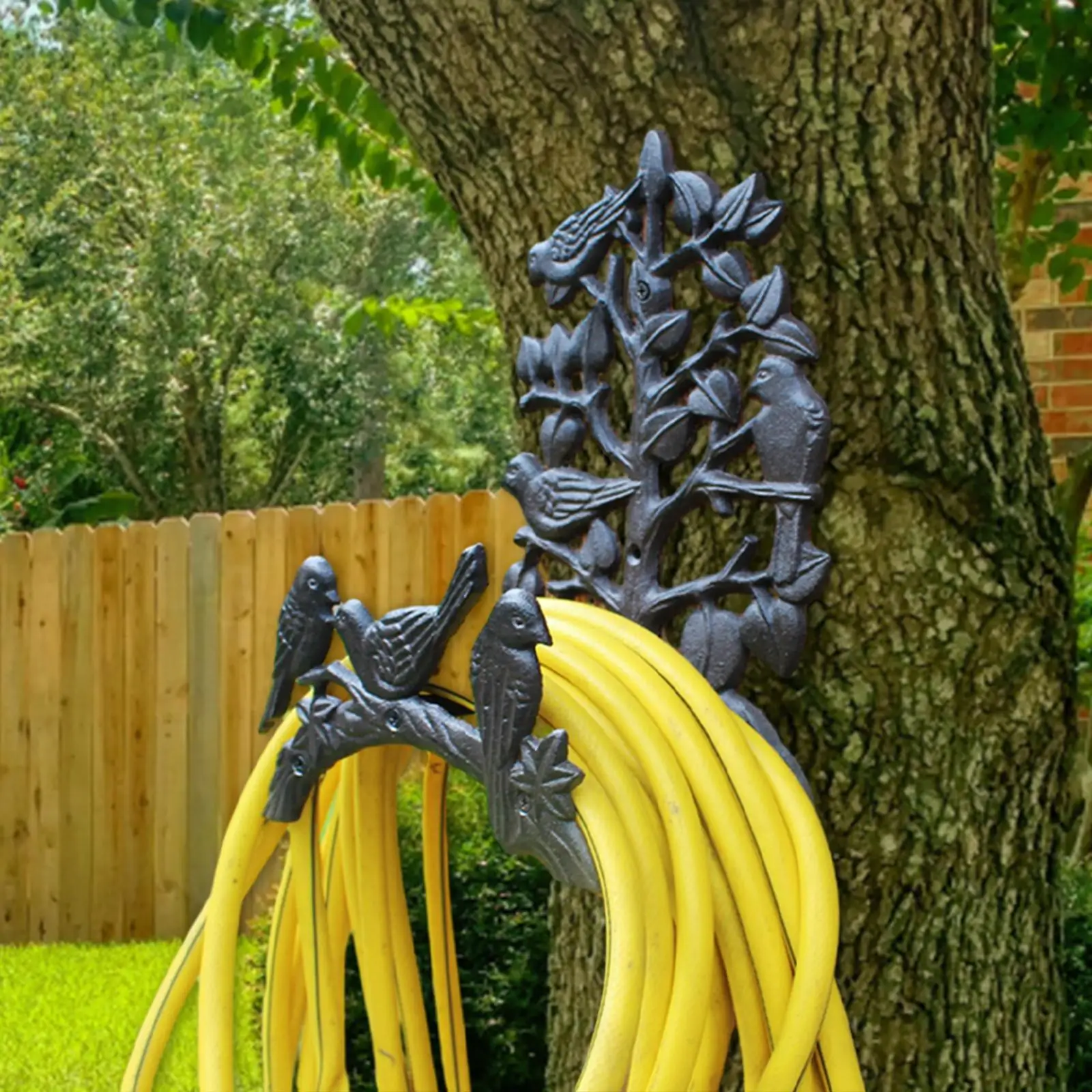 

Garden Hose Holder Hose Hanger Retro Wall Mounted for Outdoor Courtyard Yard