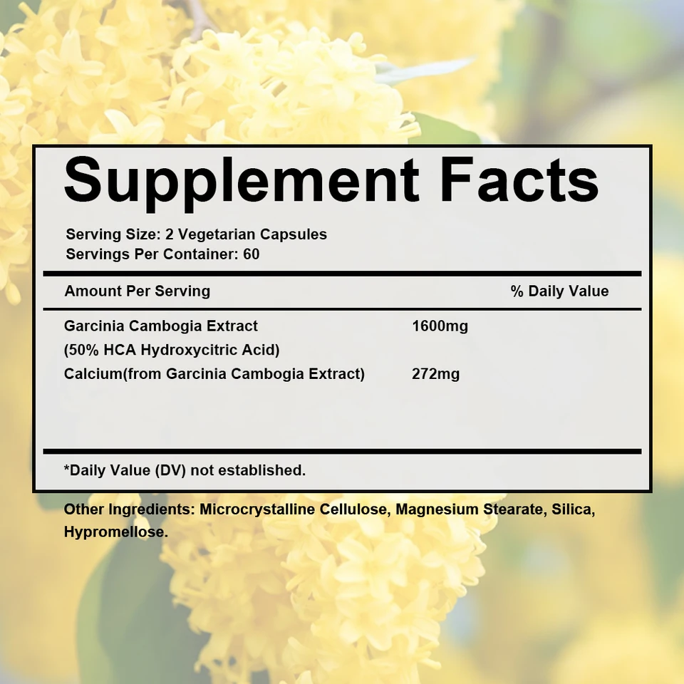 Pure Garcinia Cambogia Supplement for Weight Loss