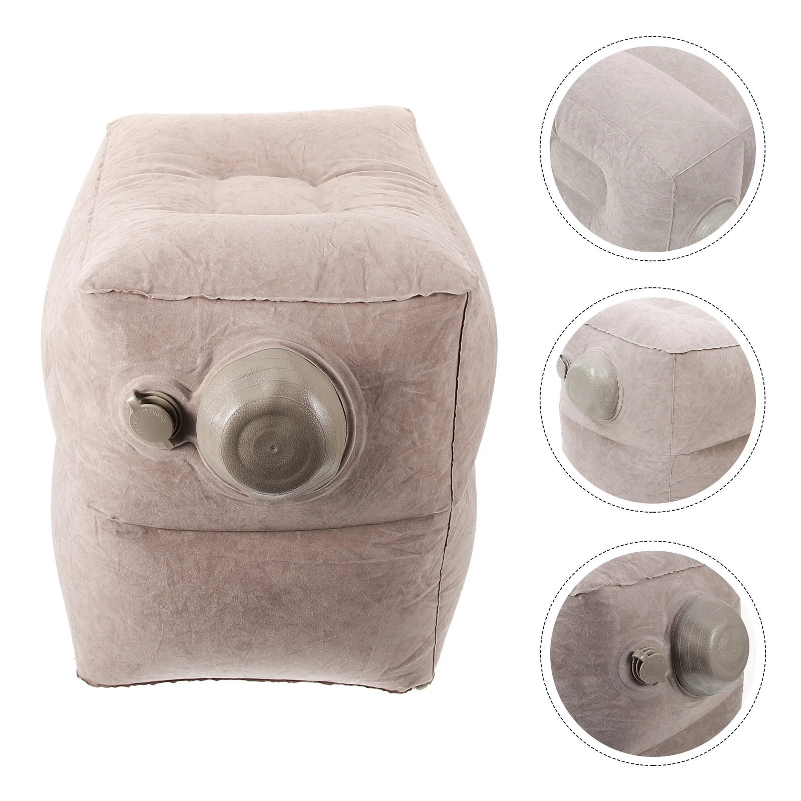 

Inflatable Mat Airplane Foot Rest Chair Wear-resistant Footrest Floor Travel Pillow Leg Cushion Pvc Convenient Car Desk Work