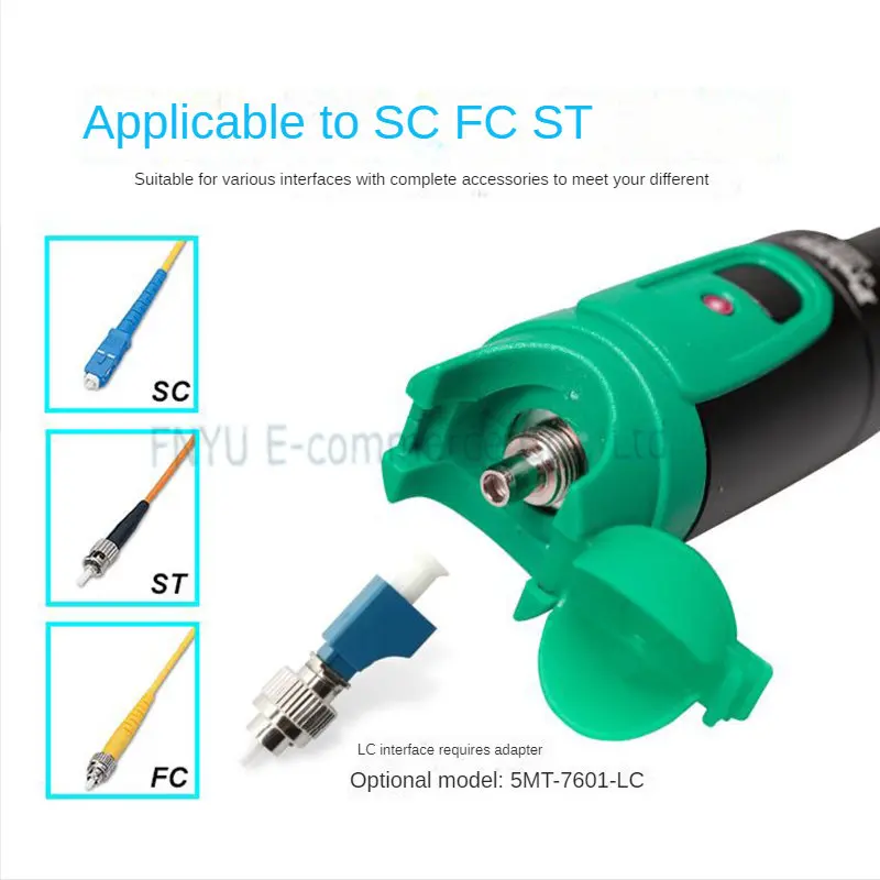 Pro'skit MT-7510E-C Fiber Optic Visual Fault Locator Red Light Pen Fiber Optic Tester 10mW Fault Detector for ST/SC/FC Connector