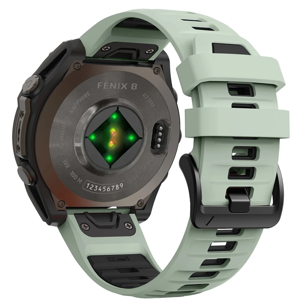 Premium Silicone QuickFit Watch Strap - 22mm/26mm, Compatible with Garmin Fenix & More