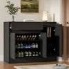 Shoe Cabinet Storage with 3 Doors,Freestanding Shoe Cabinet with Drawer & Adjustable Shelves, Wooden Shoe Organizer for Entryway 1