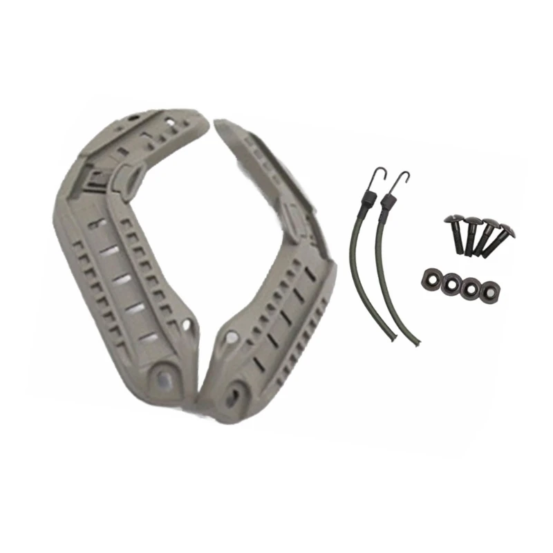 Helmets Mount Rails Guide Lightweight Tactically Helmets Side Guide Rails Replacement for Outdoor Hunting Shooting