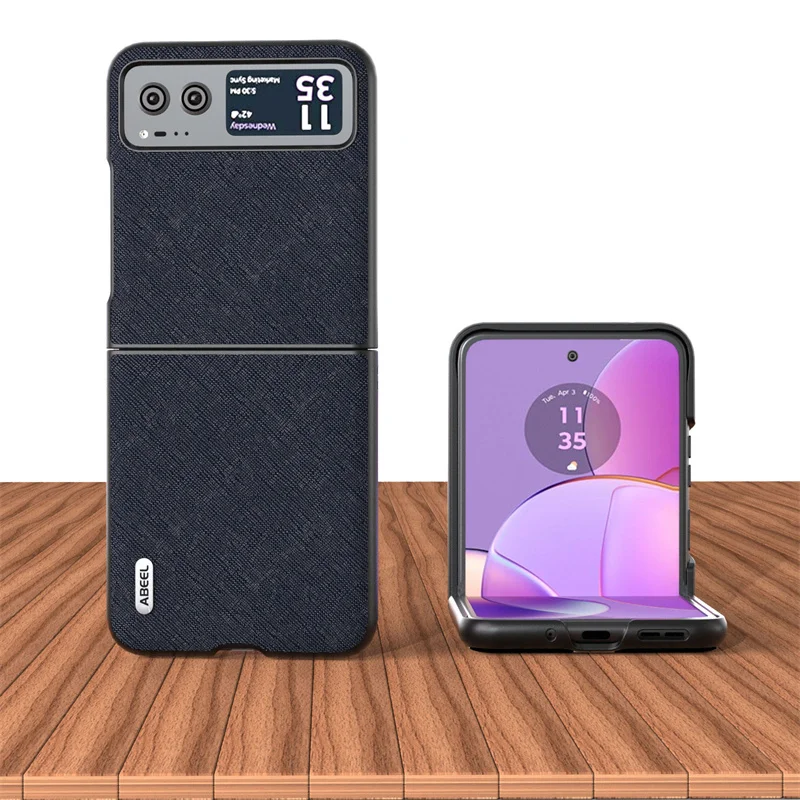 Custodia Per Telefono Originale Per Motorola Razr 40 Custodia Cross Pattern Dermal Cover Posteriore Per Motorola Moto Razr 40 Cover
