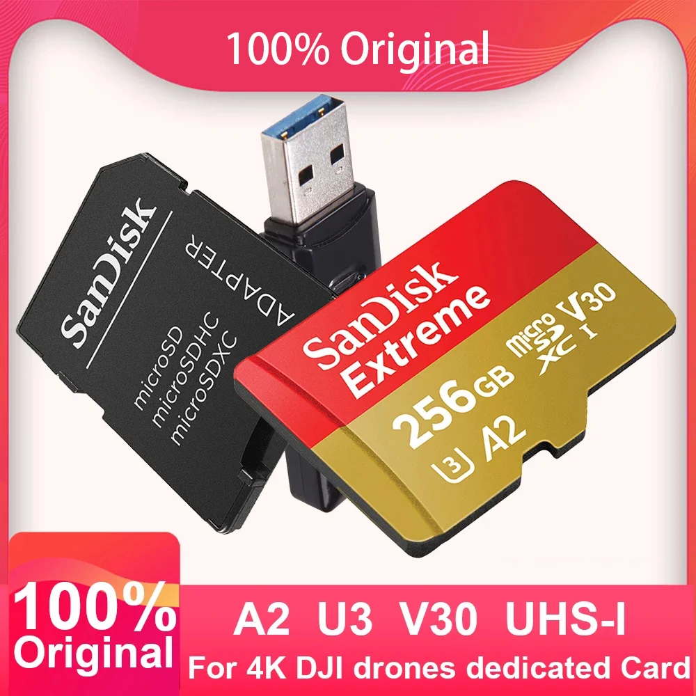 SanDisk Extreme microSDHC UHS-I U3 V30 32 Go + Adaptateur SD