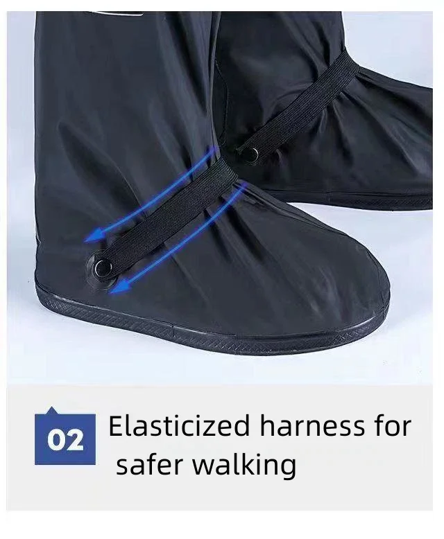 S-XXL Reusable Motorcycle Bike Rain Shoes Cover Anti-Slip Boot Pants Covers Unisex Cycling Shoes Protectors For Rainy Snowy Day_voghion.com