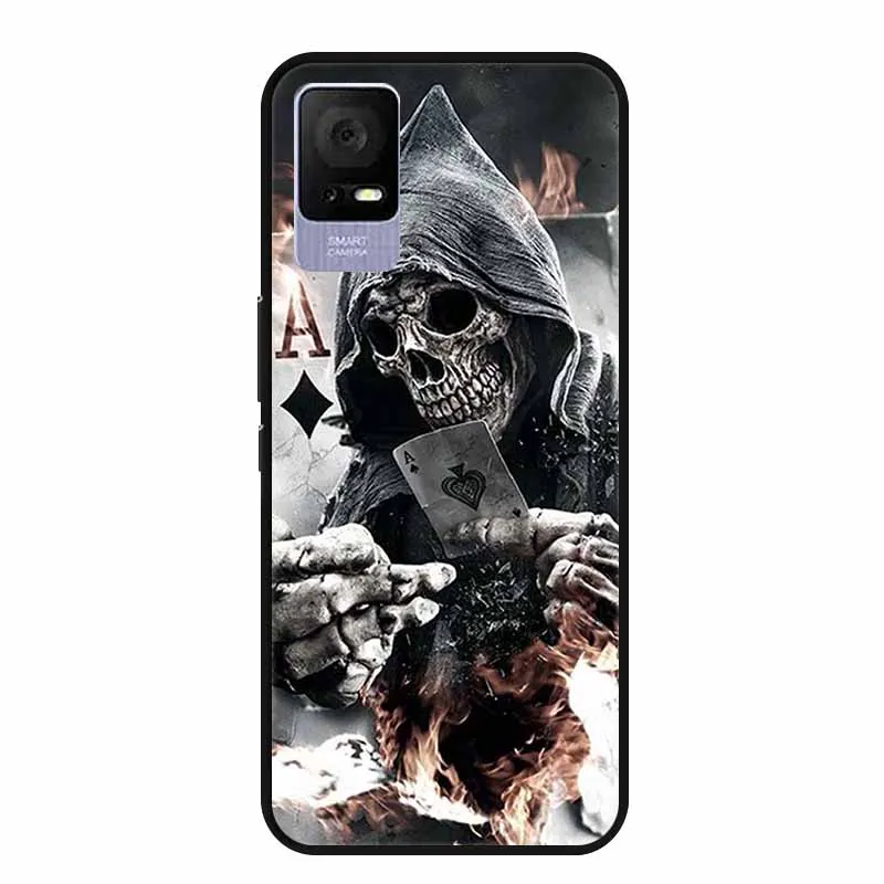 Fashionable Soft TPU Silicone Phone Cover - Stylish Painted Bumper Case