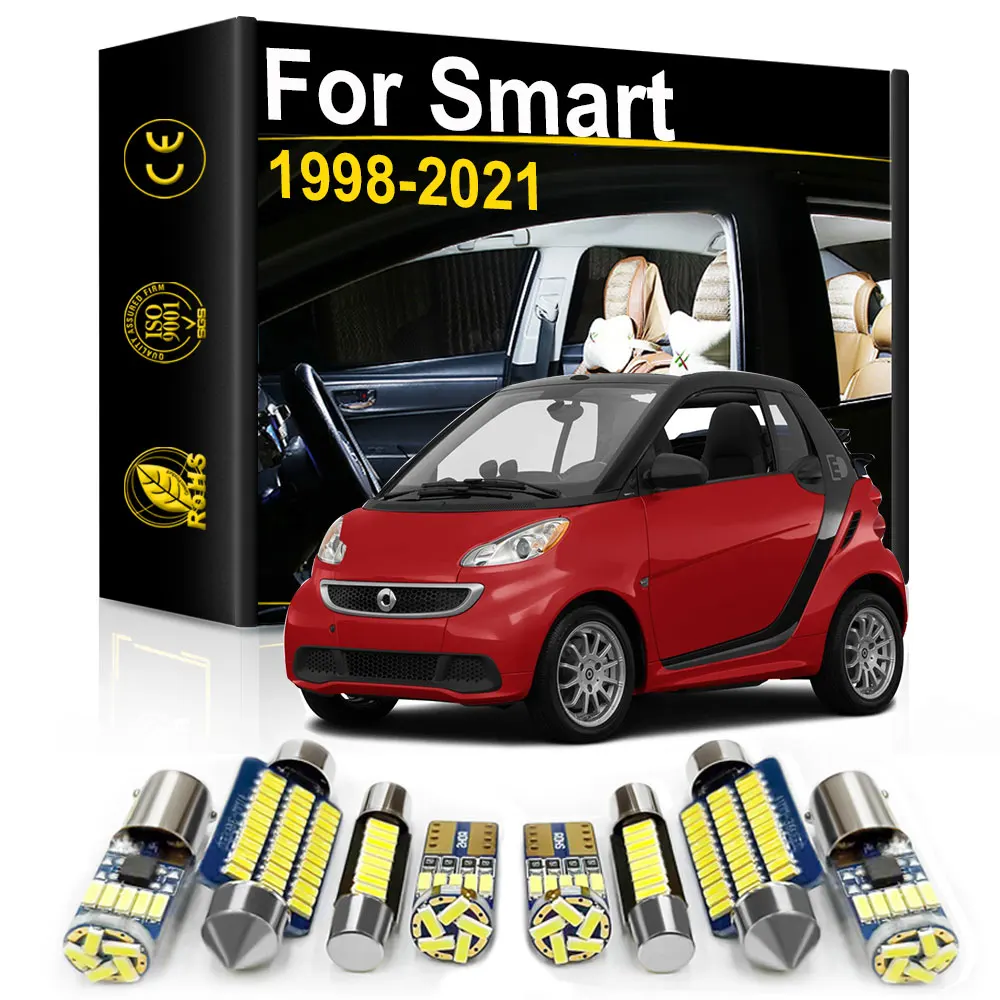 Per Smart Fortwo 450 451 453 Forfour 454 453 Eq Accessori Interni Led Luce Canbus Lettura Automatica Lampada Interna Senza Errori