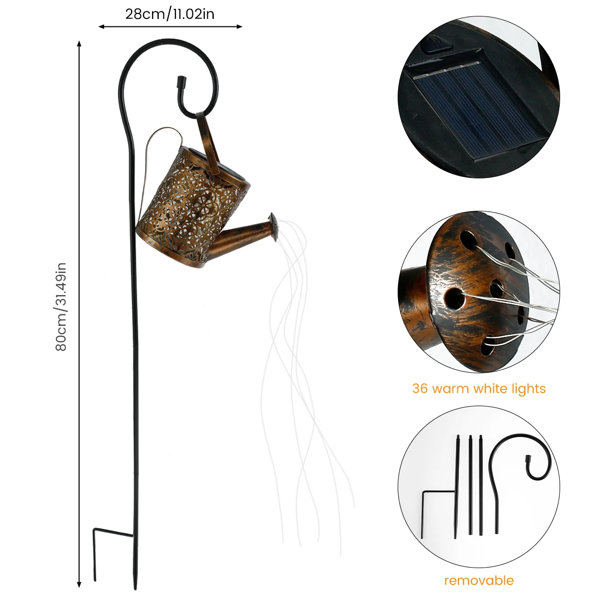 Lampara Exterior VELAMP SPH205 APOLUX Kugel Für Den Außenbereich Aus PMMA, 200 Mm Anschluss, E27, Transparent Bombilla Solar Exterior