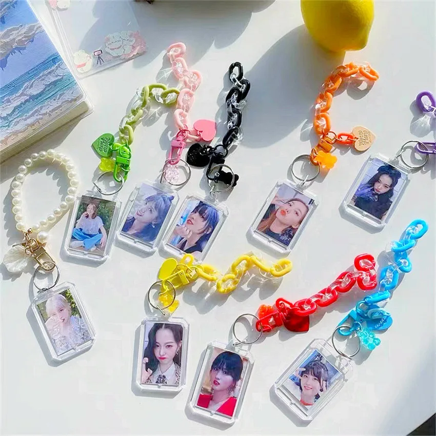 Kpop Photocard Holder Keychain Kpop Card Holder Keychain Kpop Accessories Holder Card