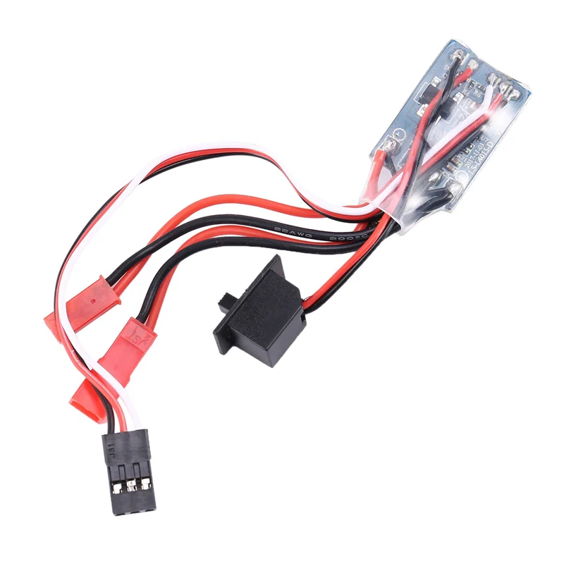 X38A-3X Rc ESC 10A 브러시드 모터 속도 컨트롤러 Rc 자동차 보트용 브레이크 없음