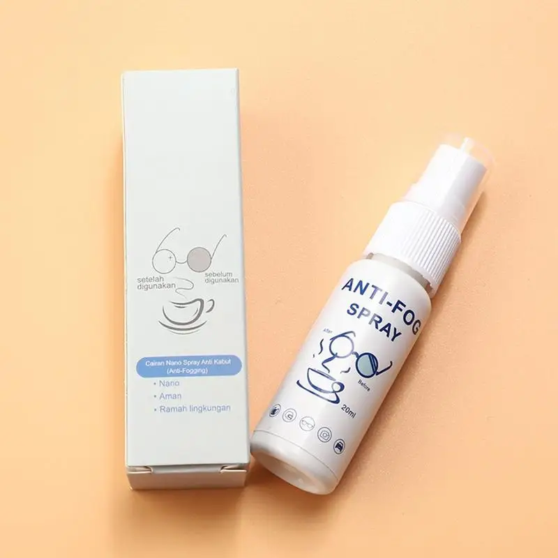 Anti fog agent anti fog cleaner spray 20ml anti-fog solutions for all glass car glass swim goggles