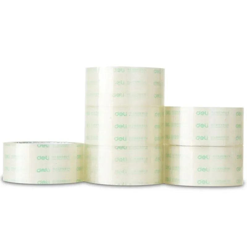 

6pcs strong sticky ultra-transparent sealing tape packing 4.8cm*100m strong stickiness small business supplies
