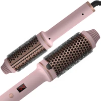 Curling Iron Brush PTC Heated Thermal Brush Ceramic Hair Curler Hot Brush Create Loose & Volume Curls Heating Hair Styling Brush 1