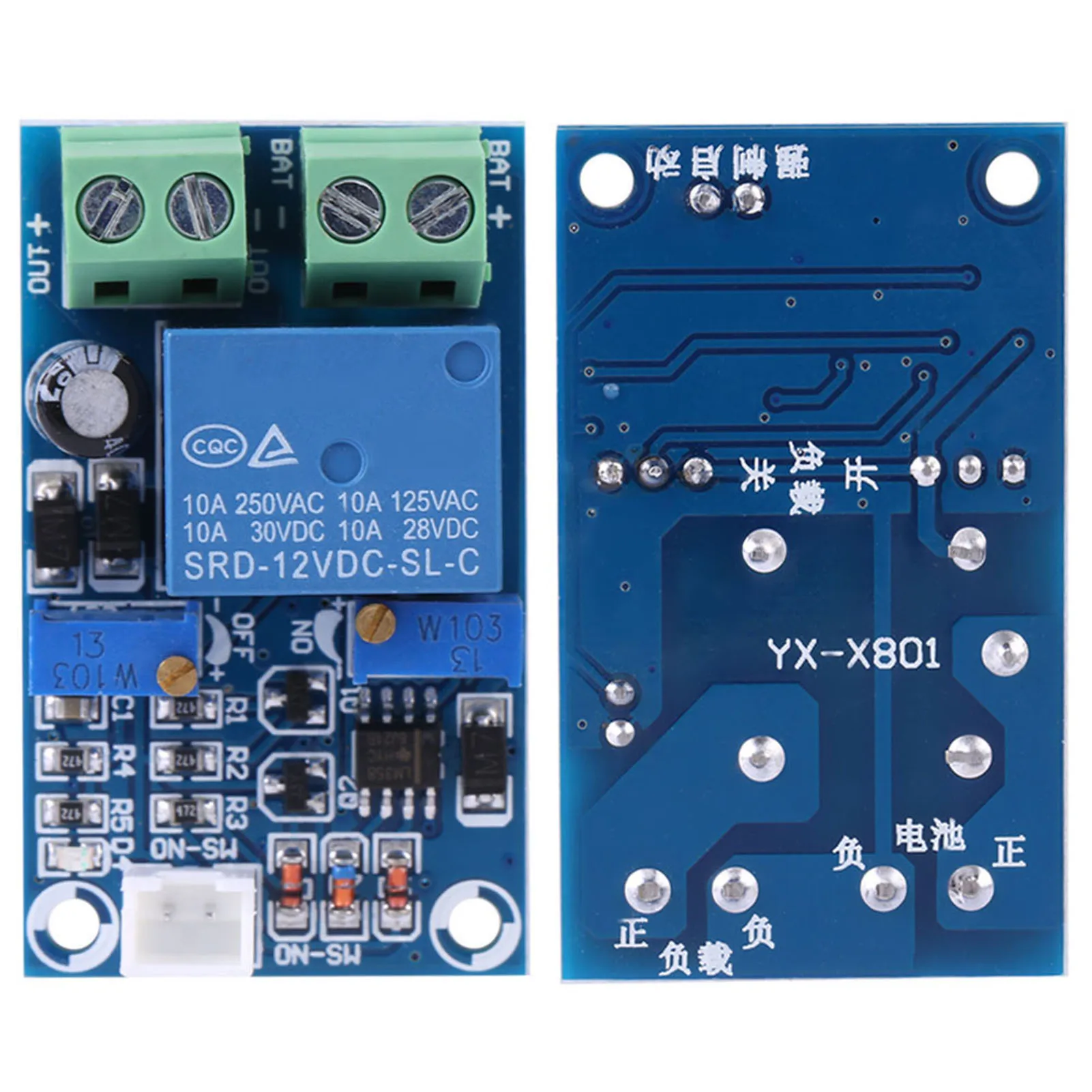 Electrical Component Electronic Component 12V Battery Low Voltage Cut off Automatic Switch On Recovery Protection Module