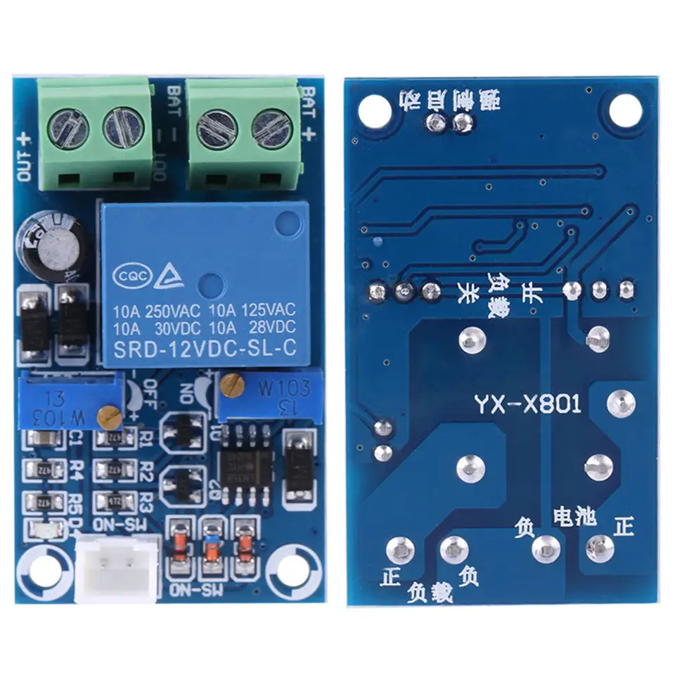 12V Battery Low Voltage Cut off Automatic Switch On Recovery Protection Module image 4