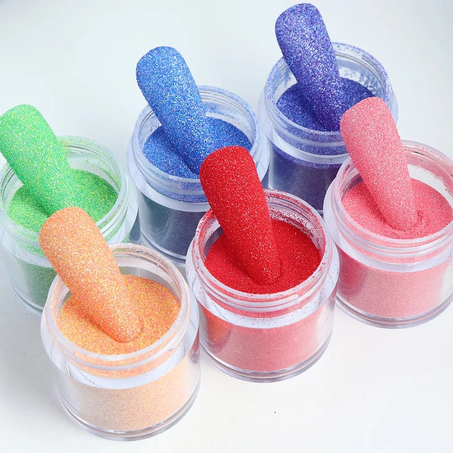 캔디 컬러 샌디 더스트 네일 파우더, 네일 아트 글리터 바다 소금 파우더, 홀로..