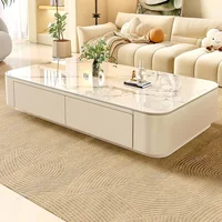 Table basse élégante et transparente, design simple, moderne, de luxe, table d'appoint, table à écrire, meubles de salon 5