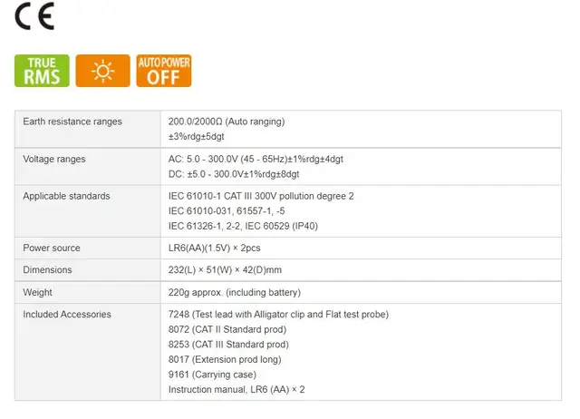 Mesure de terre Kyoritsu K4300