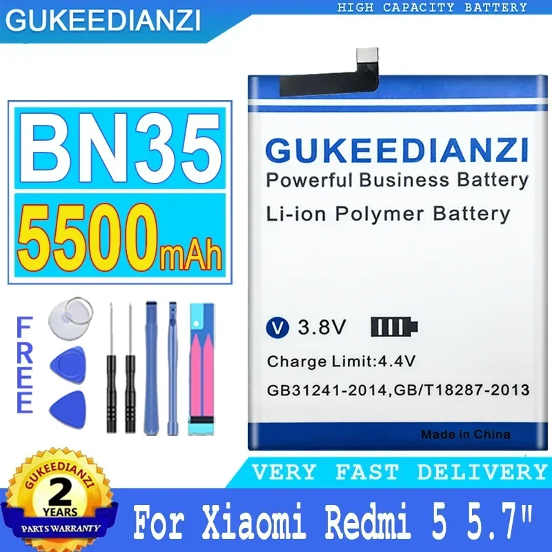 Xiaomi RedMi 5 BN35 Battery 3.85V-12.7Wh 3300mAh Li-ion - Foto 5