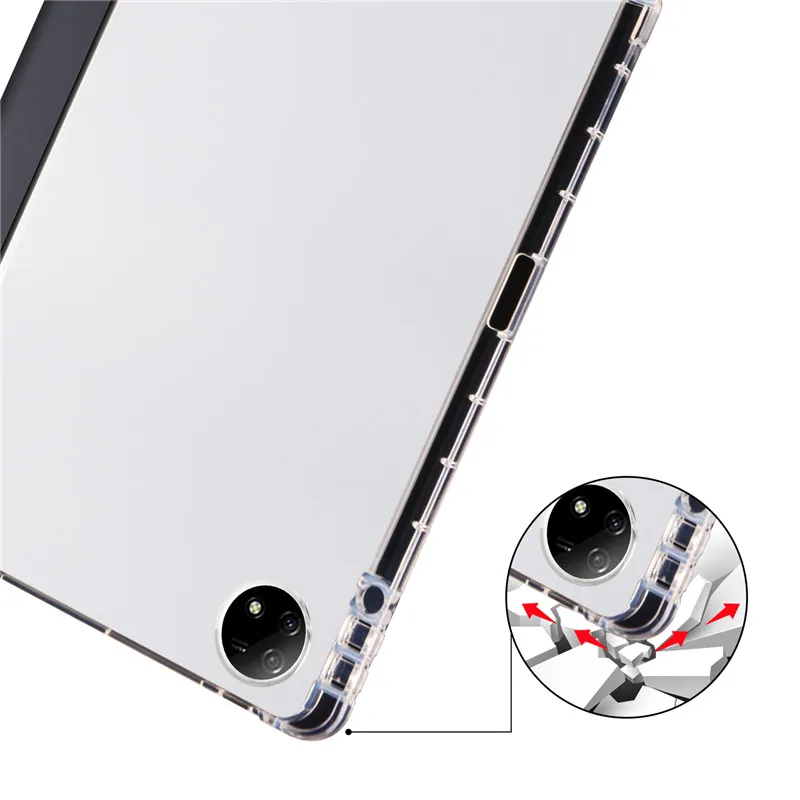 Coque pour Vivo Pad 2 étui 12.1 pouces couverture avec porte-crayon tablette Funda pour Vivo Pad 2 2023 étui en cuir PU triple pli coque stylo_voghion.com