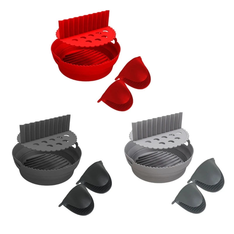 

Silicone Air Fryers Liner Divider Heat Resistant Mitts Air Fryers Liner Reusable Air Fryers Accessory Silicone New Dropship