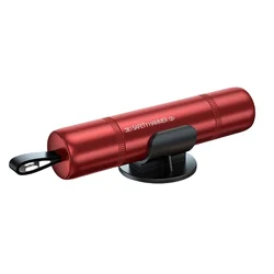 Emergency Vehicle Escape Tool with Window Breaker and Seatbelt Cutter (Red)
