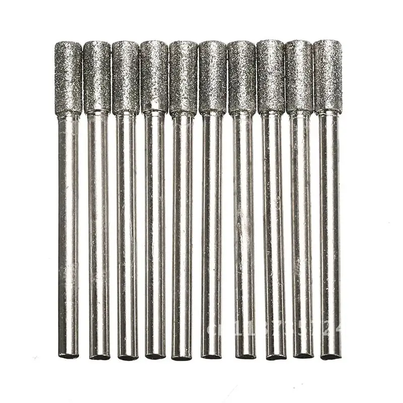 

Diamond Coated Cylindrical Burr 4mm Chainsaw Sharpener Stone File Chain Saw Sharpening Carving Grinding Tools 30PCS