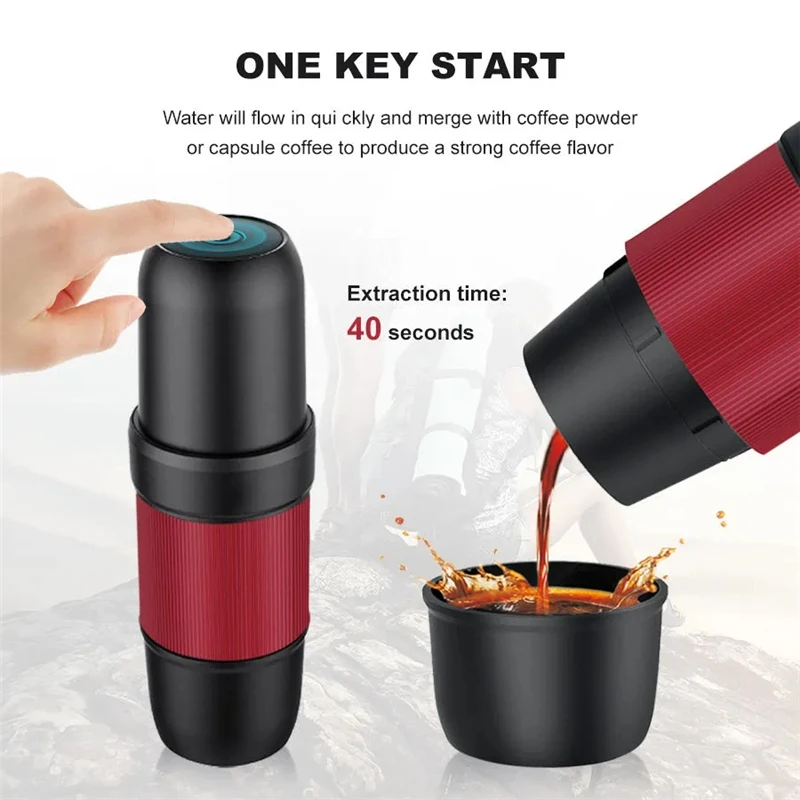 Portable Espresso Maker Hand Made Coffee Machine For Outdoor Camping  Outdoor Portable Coffee Maker Mini High Quality