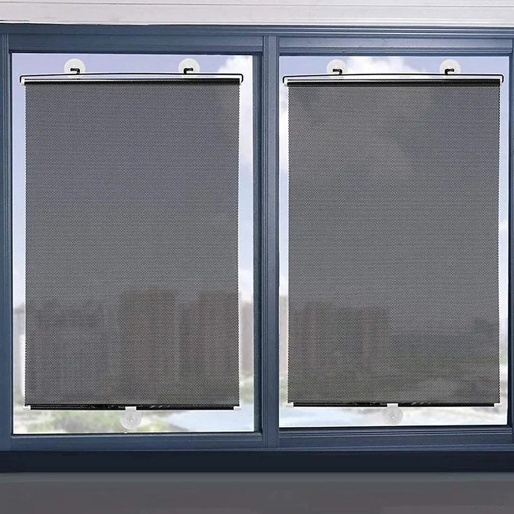 Universal Nail-free Roller Blinds Suction Cup Sunshade for Car Bedroom Kitchen Office Window roller blinds
