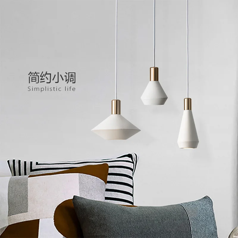 

Nordic Postmodern LED Creative Pendant Lights Dining Hall Lamp Bar Lamp Simplicity Hotel Project Drop Light Fixtures for Ceiling