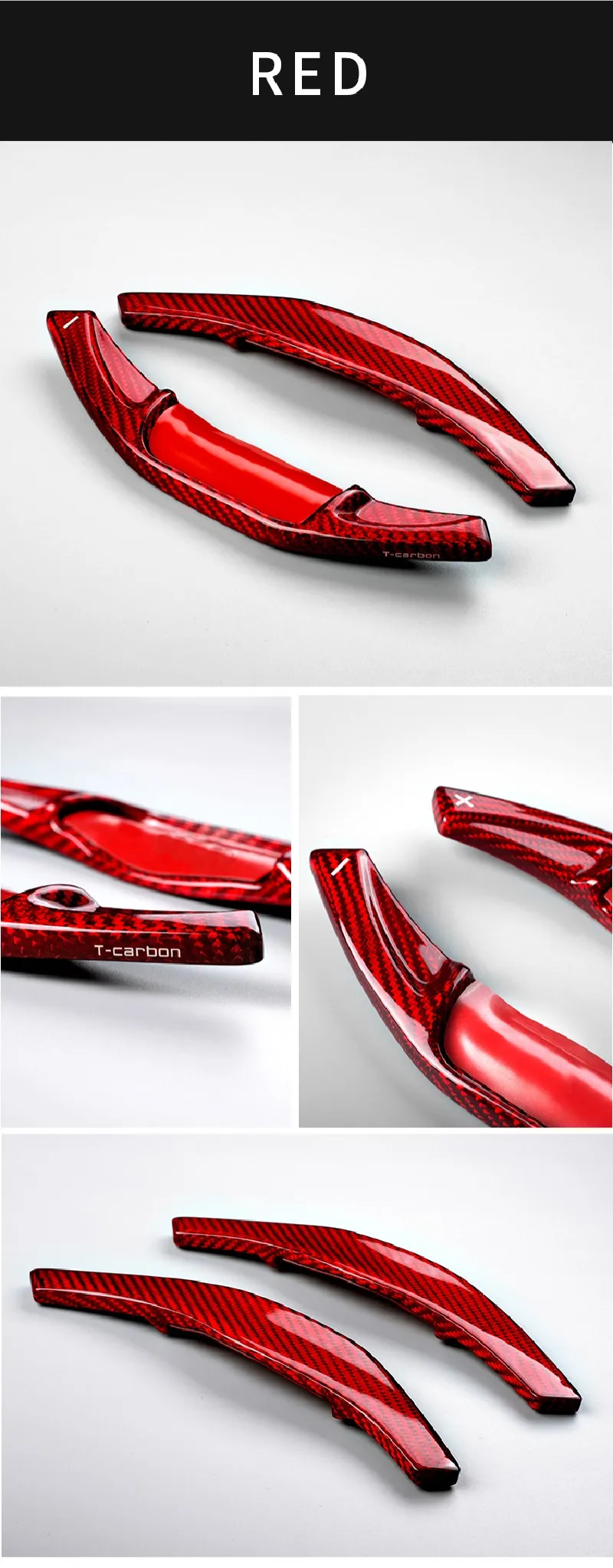 T-carbon Steering Wheel Shift Paddle For Toyota Camry Corolla Avalon Levin RAV4 2018-2020 Carbon Fiber Paddle Shifter