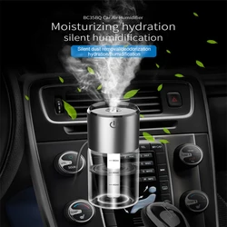 Mini Car Humidifier Portable Air Purifier Essential Oil Diffuser USB Air Freshener Mist Maker, For Car Home Offic