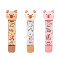2 in 1 Correction Glue Tape Set for Kids Cute Cartoon Animal Capybara Gel Pen Correction Tape with Glue Dot Sticky Tape Gift 5