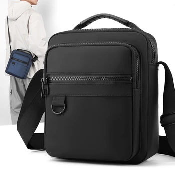 Borsa a tracolla da uomo, borsa a tracolla in tela da uomo sportiva casual, zaino piccolo da lavoro